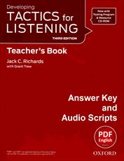 پاسخ ویرایش سوم کتاب Developing Tactics for Listening